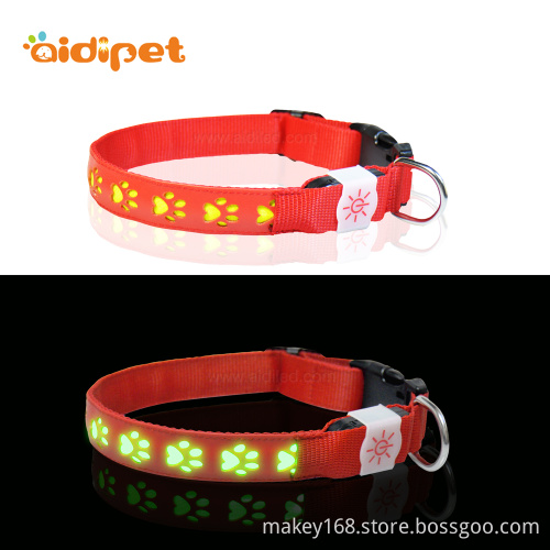 Red Night Safety Led Lighted Flashing Dog Collar